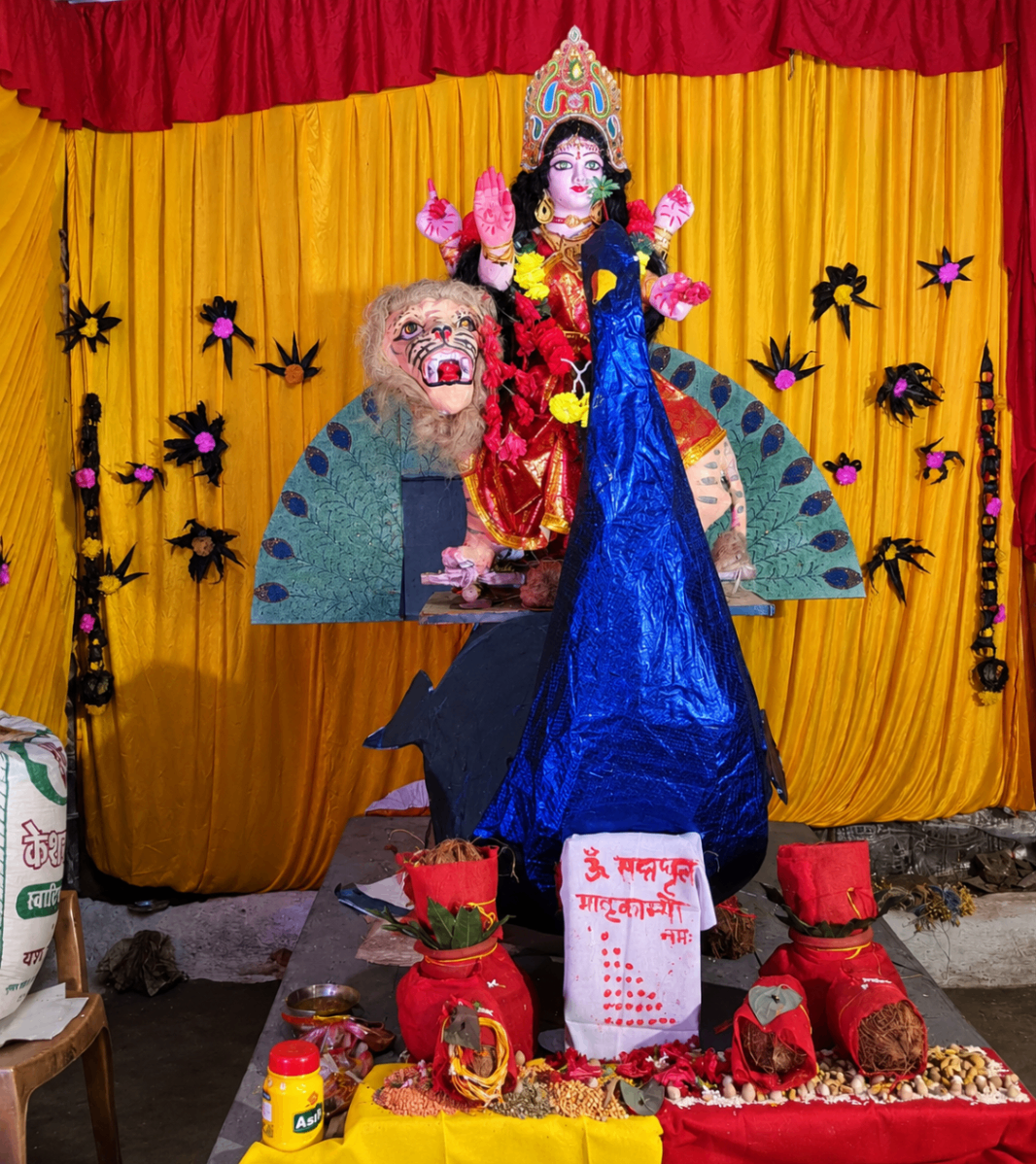 माँ दुर्गा की भव्य प्रतिमा एवं दिव्य दर्शन